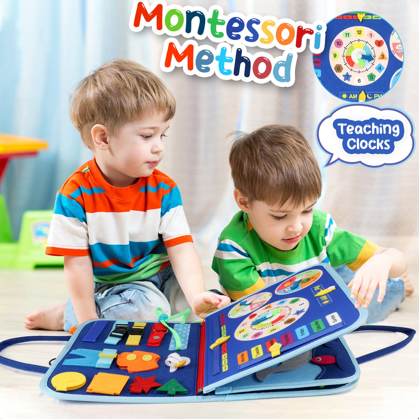 Sensory: Learning Activities: Busy Board Sensory Learning Activity - Montessori Airplane Travel Essentials Road Trip Games, Great Quiet Book Birthday Gifts