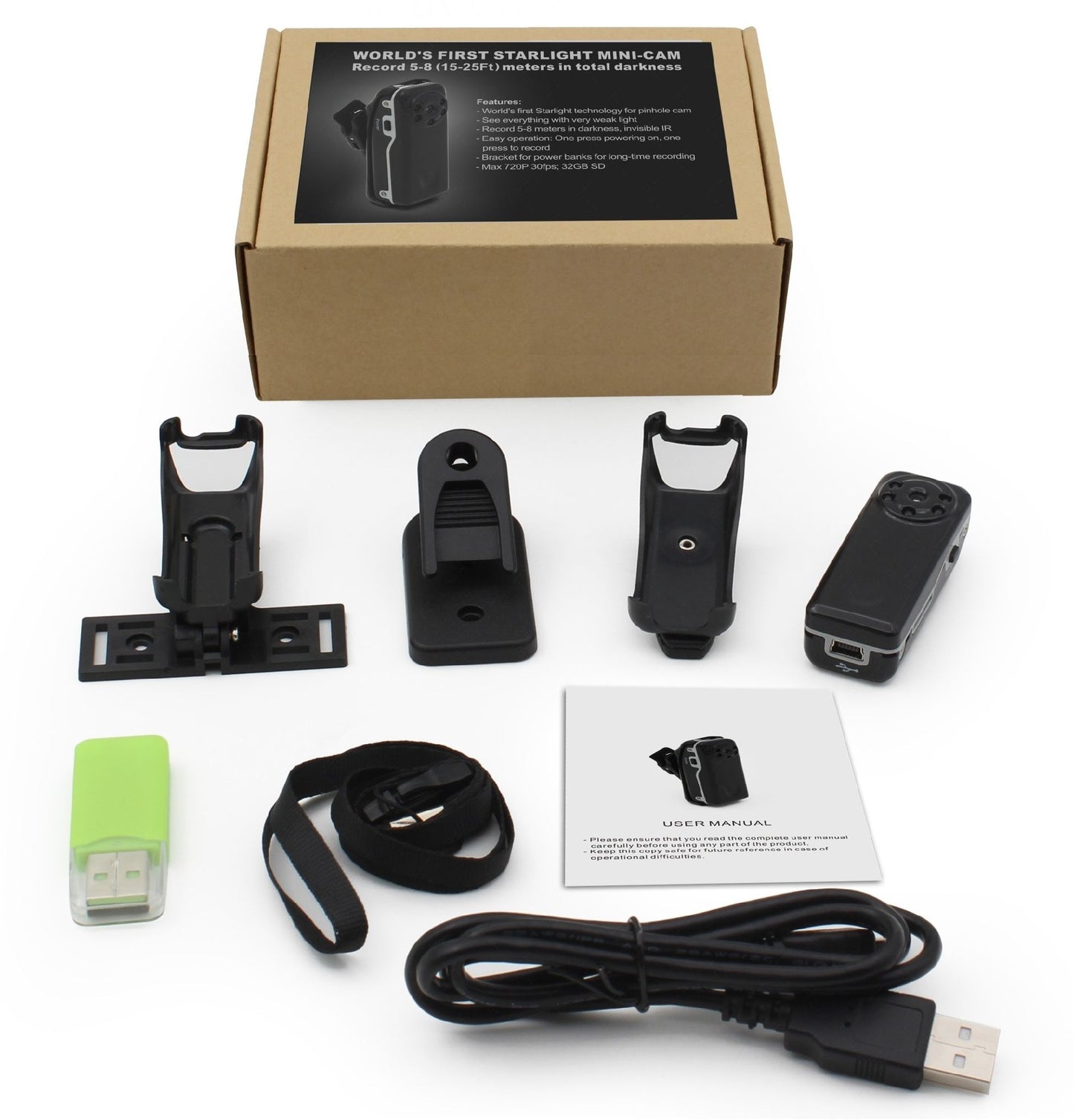 Mini Surveillance Motion Activated Nightvision Security Cam