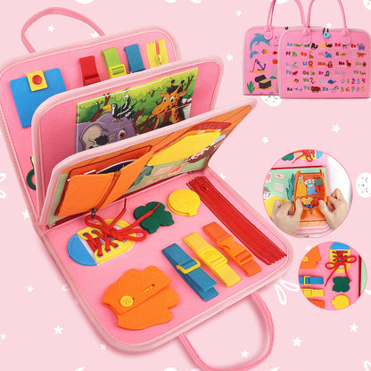 Sensory: Learning Activities: Busy Board Sensory Learning Activity - Montessori Airplane Travel Essentials Road Trip Games, Great Quiet Book Birthday Gifts