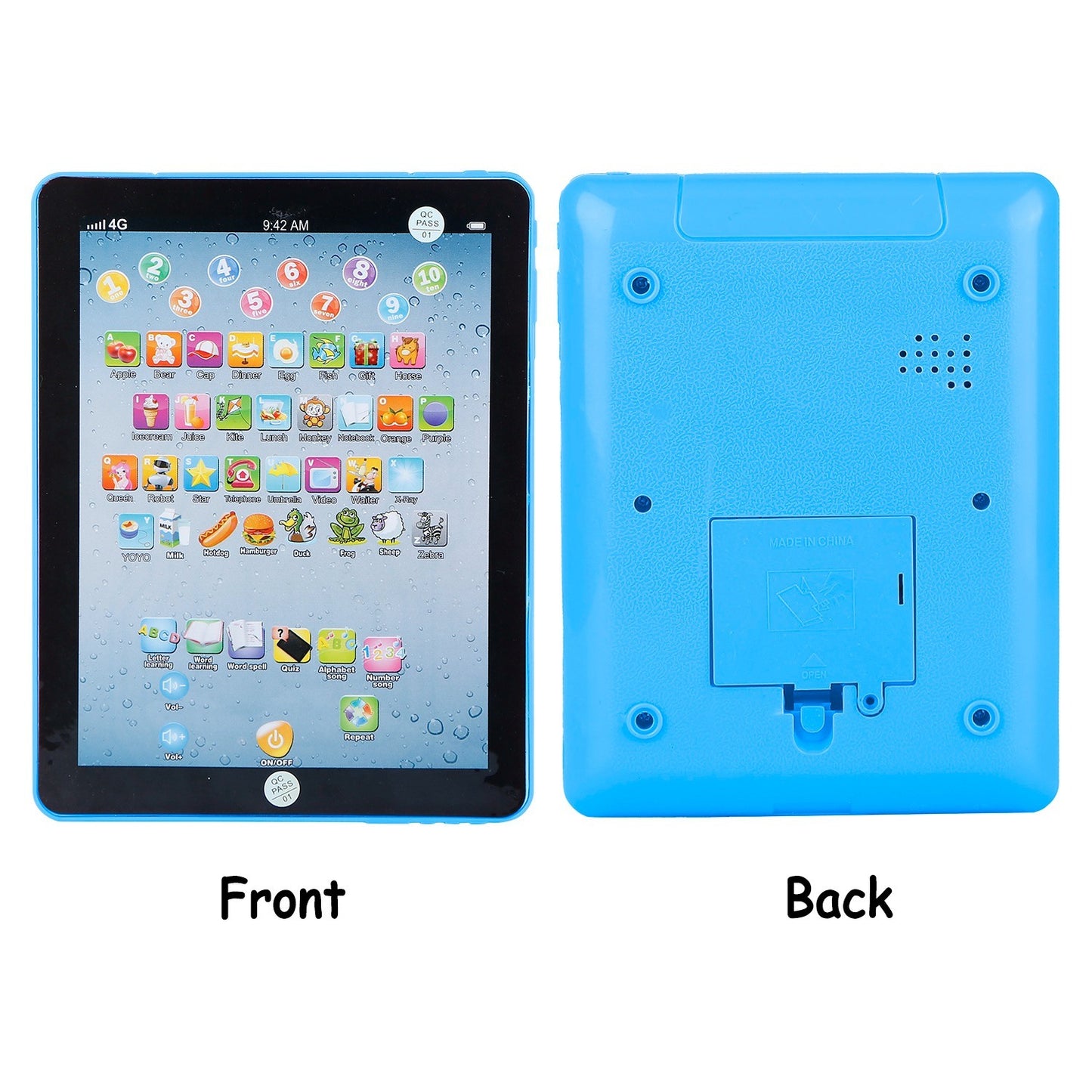 Baby Learning: Tablet Educational Mini Pads Touch Learn Toddler Tablet For ABC & Numbers