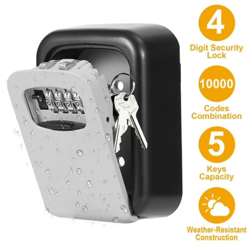 Door/Window Protection, Key Lock Box with Code