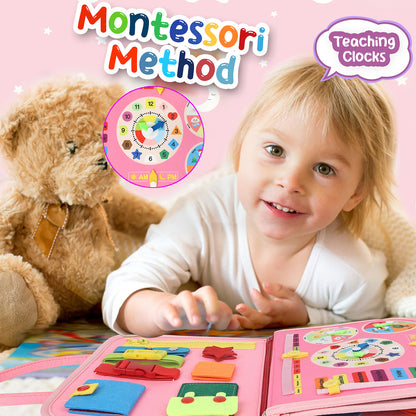 Sensory: Learning Activities: Busy Board Sensory Learning Activity - Montessori Airplane Travel Essentials Road Trip Games, Great Quiet Book Birthday Gifts
