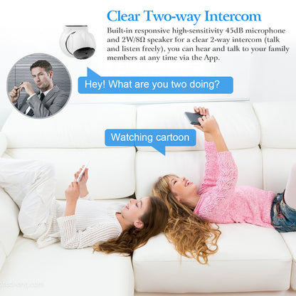 Motion Surveillance & Detection Wifi Camera with Night Vision (360*)
