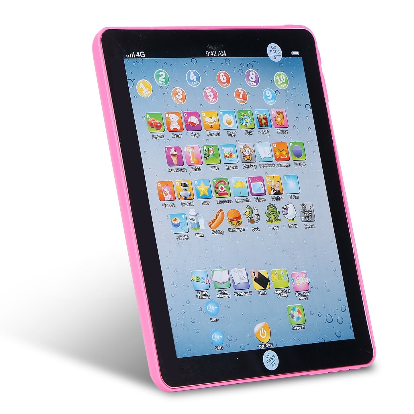 Baby Learning: Tablet Educational Mini Pads Touch Learn Toddler Tablet For ABC & Numbers