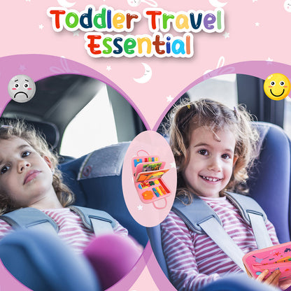 Sensory: Learning Activities: Busy Board Sensory Learning Activity - Montessori Airplane Travel Essentials Road Trip Games, Great Quiet Book Birthday Gifts