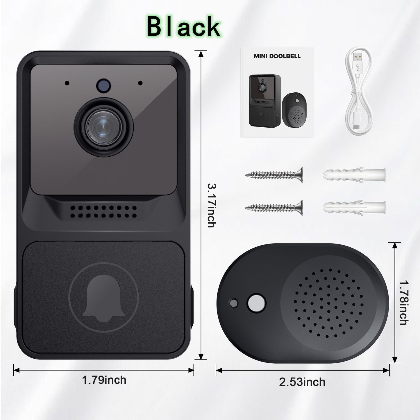 Home Outdoor Video Smart Intercom, Infrared Night Vision Alarm Camera