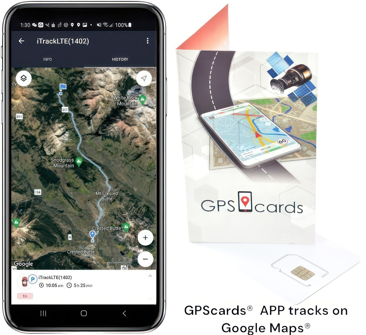 GPS Tracker SIM Card, Dog/Cat Realtime Collar Security Finder