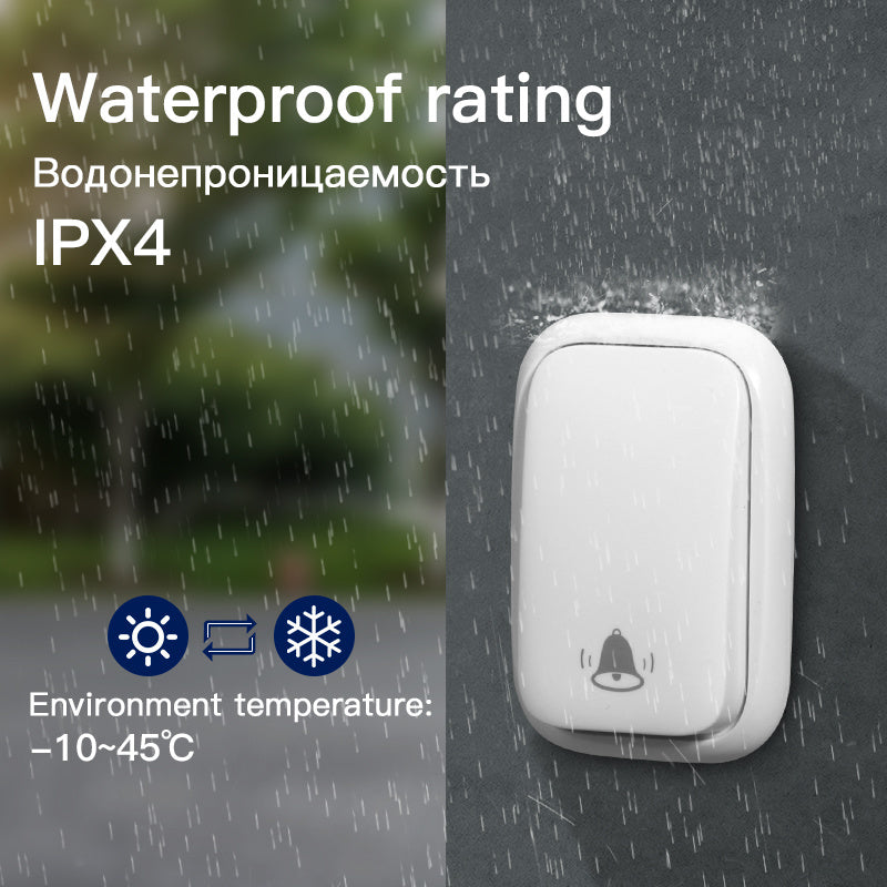 Smart & Wireless Doorbell Security with Night Vision (2 Way Intercom)