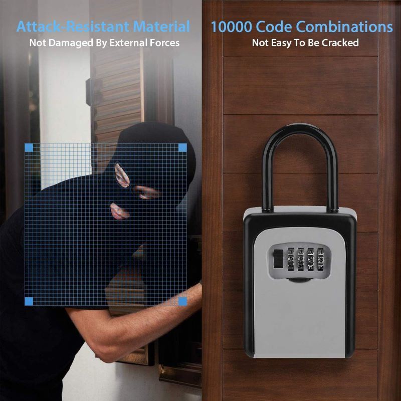 Door/Window Protection, Key Lock Box with Code