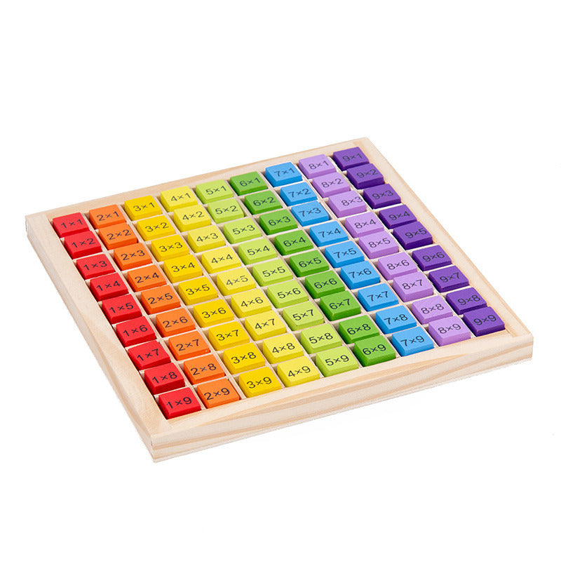 99 Multiplication Table, Math & Arithmetic Educational Wooden Board For Kids
