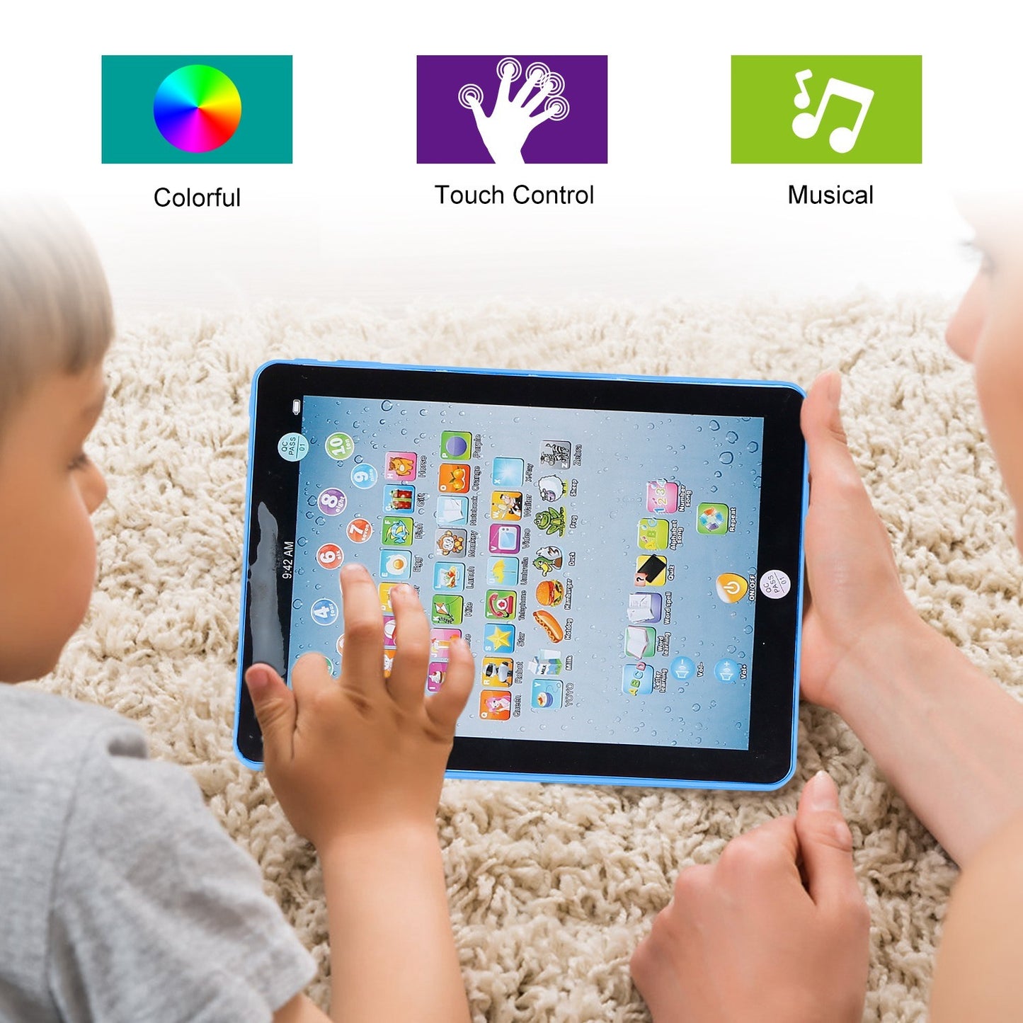 Baby Learning: Tablet Educational Mini Pads Touch Learn Toddler Tablet For ABC & Numbers