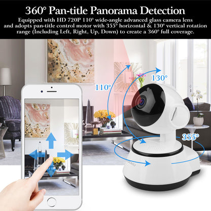 Motion Surveillance & Detection Wifi Camera with Night Vision (360*)