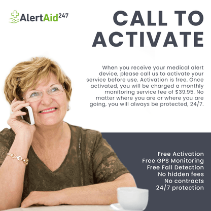 Alert Aid 247 GPS Medical Alert Device with Fall Detection by RMS BRAN