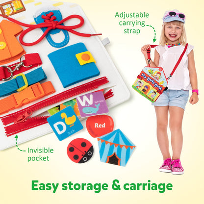 Coogam toddler activities Montessori Busy Book, Activity Busy Sensory