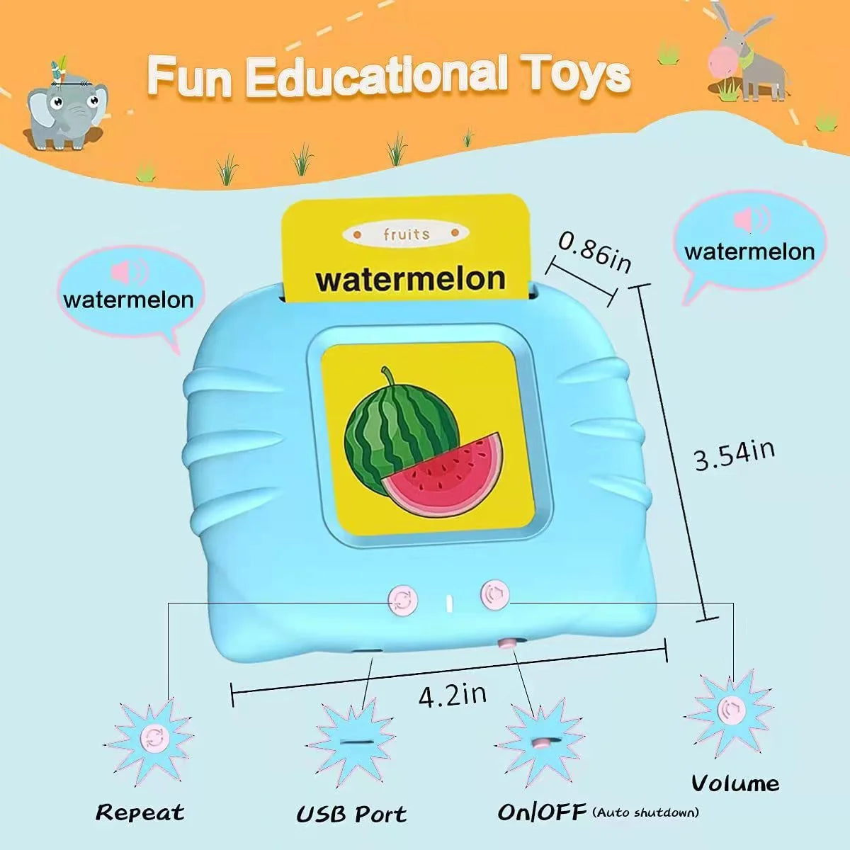 Early Educational Toys for Toddlers 1-6 Years Old, Autism Sensory Toys for Autistic Children, 224 Sight Words Flash Card Learning Toys for Kids, Gifts for Boys Girls