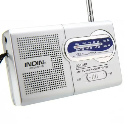 BC-R119 Radio AM FM Battery Operated Portable Radio Best Reception Longest Lasting for Emergency Hurricane Running Walking Home