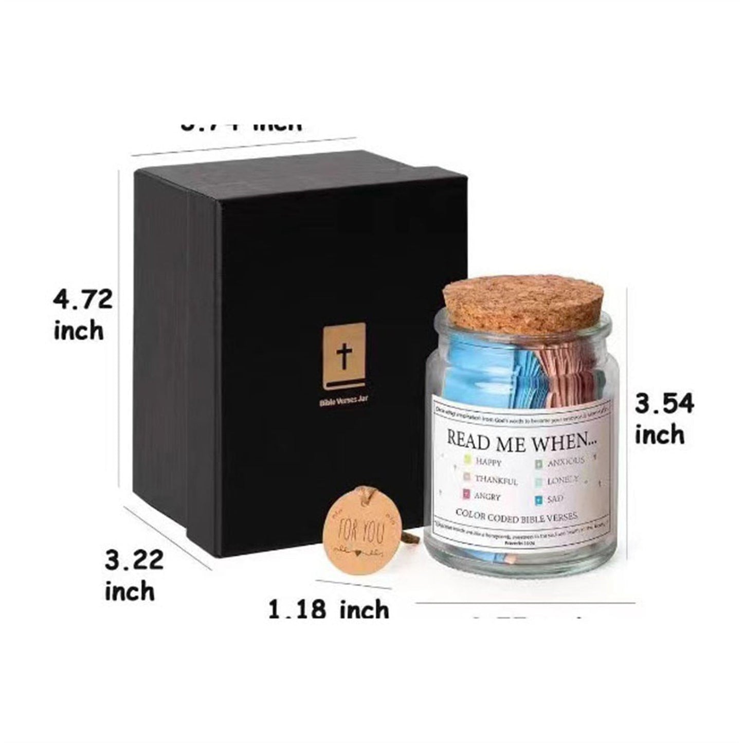 XKOOKI Toys,Christian Gifts for Women,Bible Verse a Jar,Read Me When B