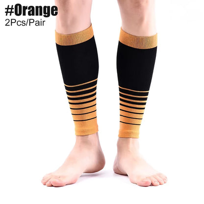 Sports Compression Calf Sleeves (20-30Mmhg) for Men & Women -Leg Shin Splints Socks - for Running, Shin Splint, Medical, Travel