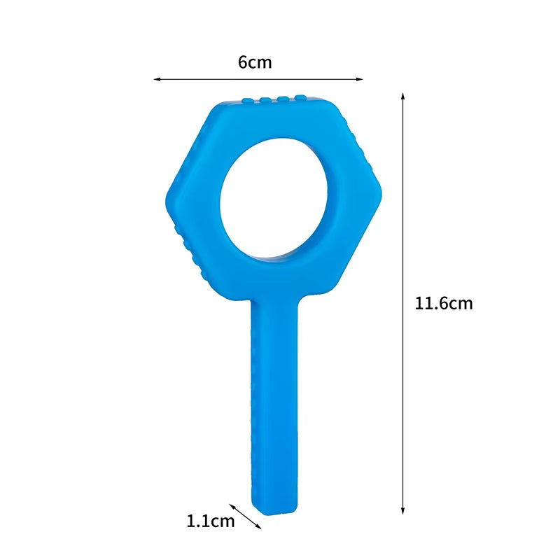 Kid Chewing Tube Speech Help Teeth Massager Children Talk Tools for Autism Sensory Speak Oral Muscle Rehabilitation Training