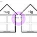 Word Family Houses Activity for Kindergarten, Phonics, Language, Rhyming, and Pictures
